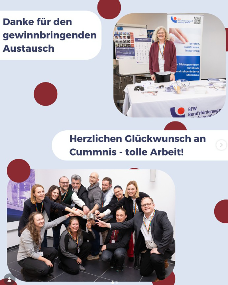 Fotos des Cummins-Teams und des BFW-Infostands Fotos des Cummins-Teams und des BFW-Infostands