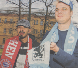 Foto der beiden blinden Fans