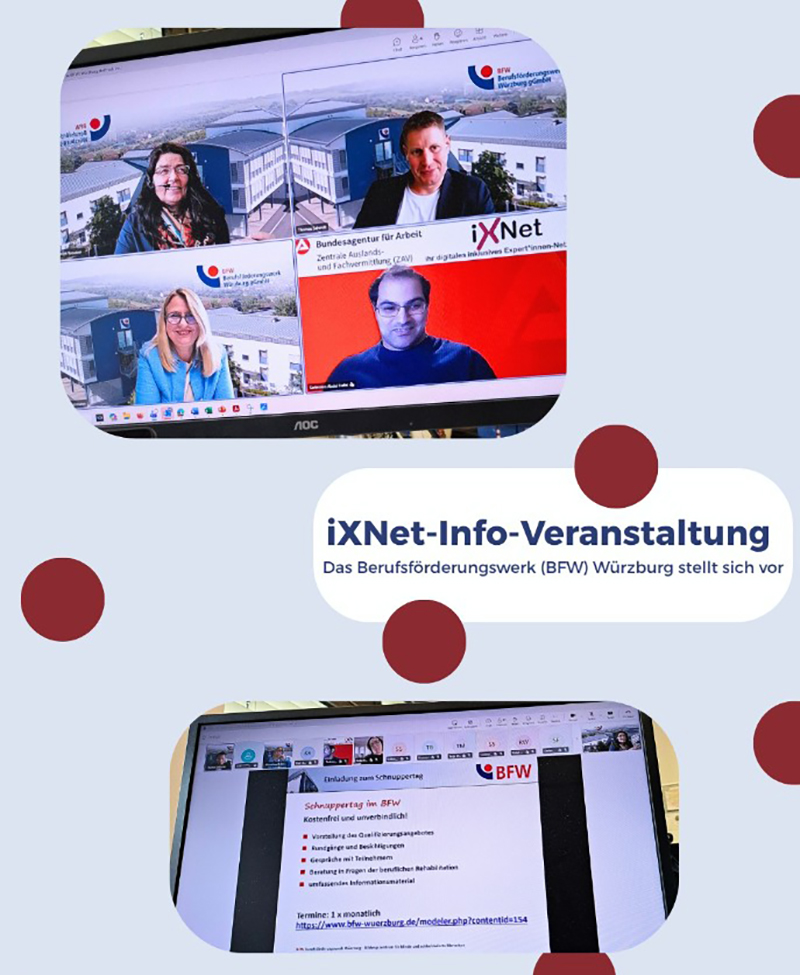 Screenshots aus der Online-Veranstaltung Screenshots aus der Online-Veranstaltung