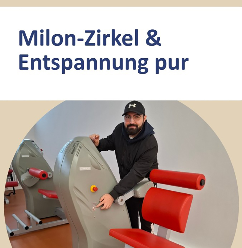 David Pitkowski an einem Trainingsgerät David Pitkowski an einem Trainingsgerät