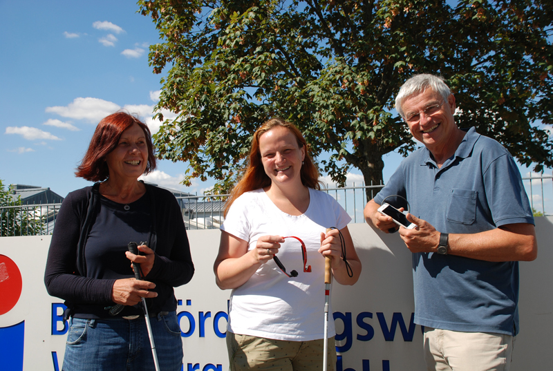 BFW Mobilitätslehrer Andrea Hartwig und Hellmuth Platz mit Sabine Spies BFW Mobilitätslehrer Andrea Hartwig und Hellmuth Platz mit Sabine Spies
