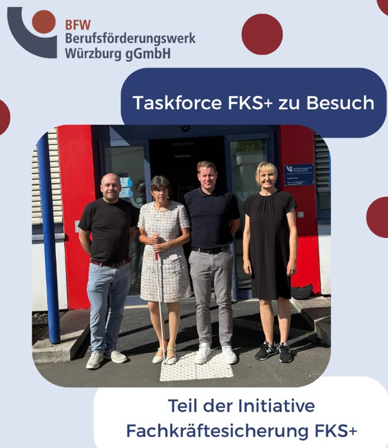 Geschäftsführerin Judith Faltl, Abteilungsleiter Thomas Schmitt mit den Vertreter*innen der Taskforce