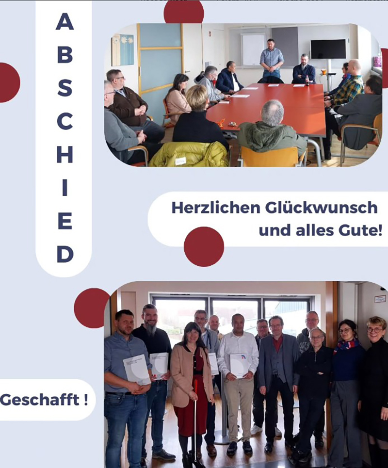 Foto der erfolgreichen Absolventen und ihren Ausbilder*innen