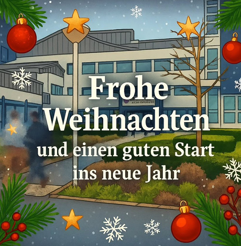 Gezeichnete Außenansicht des BFW Würzburg