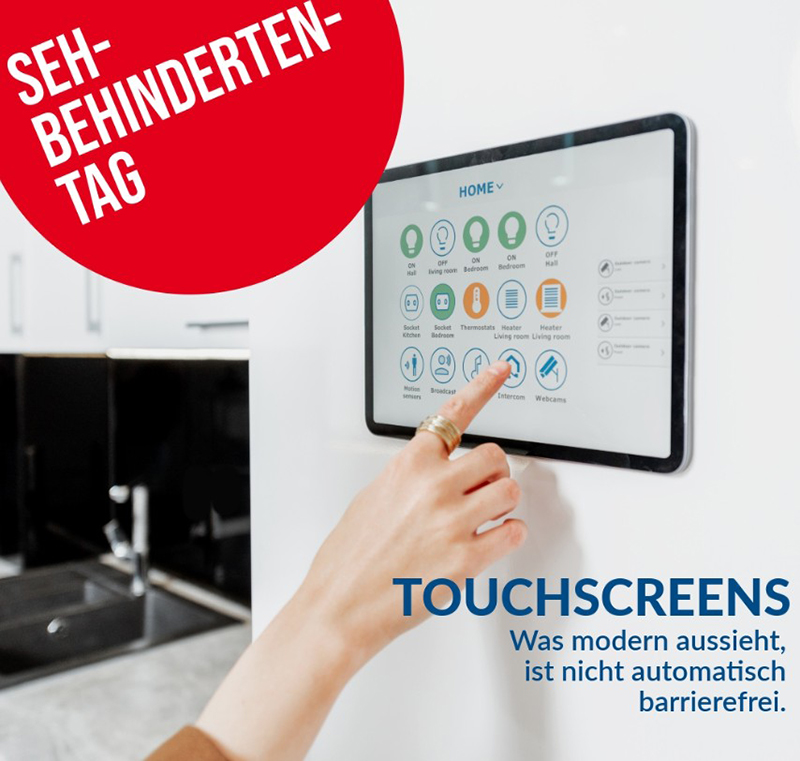 Finger auf einem Touchscreen Finger auf einem Touchscreen